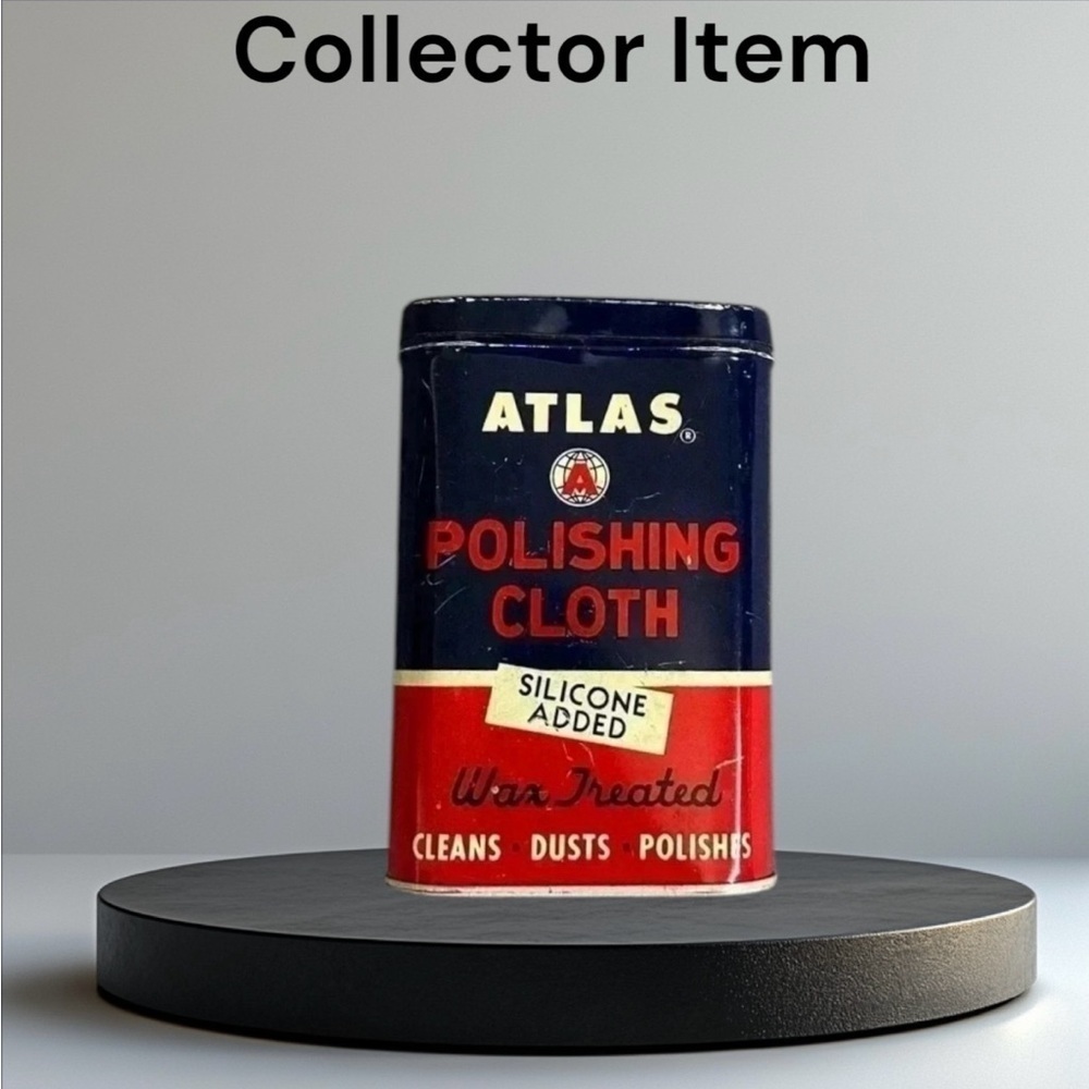 💎Collectors Vintage Rare 1950s Atlas  Tin Can